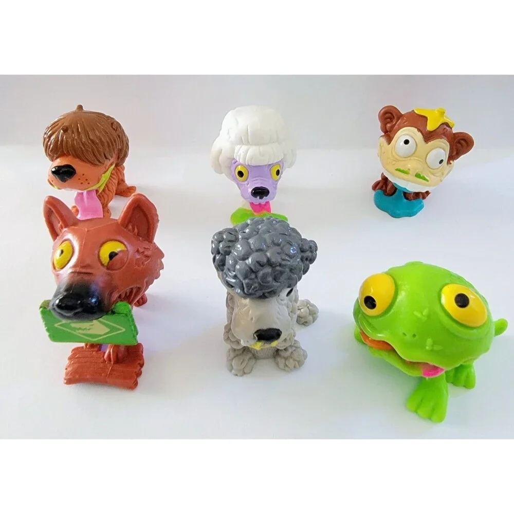 Moose The Ugglys Pet Shop Toys Figure Lot of 17 Dogs Crab Monkey